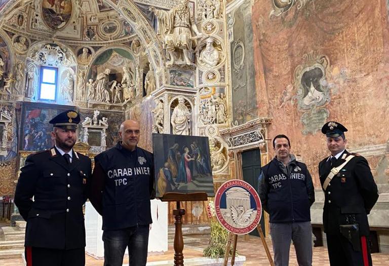 Recuperato dai carabinieri del Tpc un quadro rubato a Castelvetrano