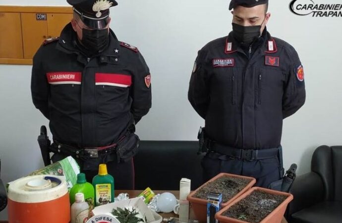 Attività antidroga dei carabinieri di Alcamo, arrestato un 45enne palermitano