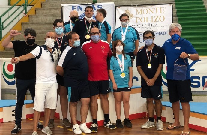 Mazara, l’Asd Paralimpica “Mimì Rodolico” si riconferma campione d’Italia di tennis tavolo