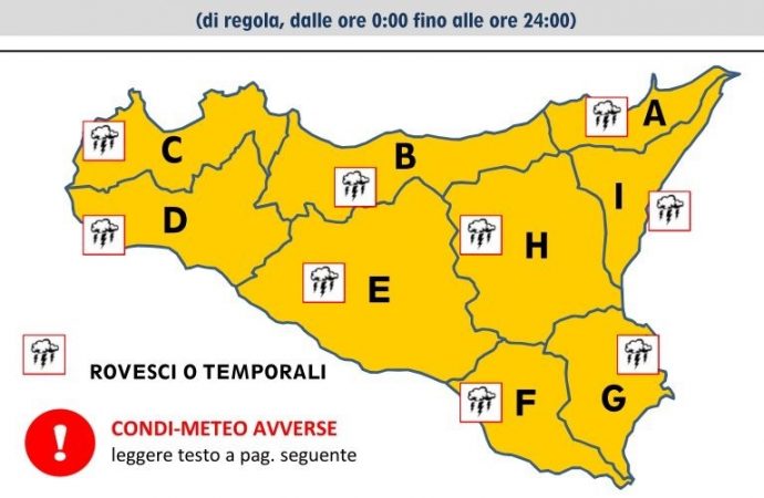 Allerta meteo arancione per domani, il sindaco di Castellammare invita alla massima attenzione e prudenza negli spostamenti