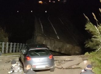 Crollo del ponte “San Bartolomeo” a Castellammare, nessun ferito