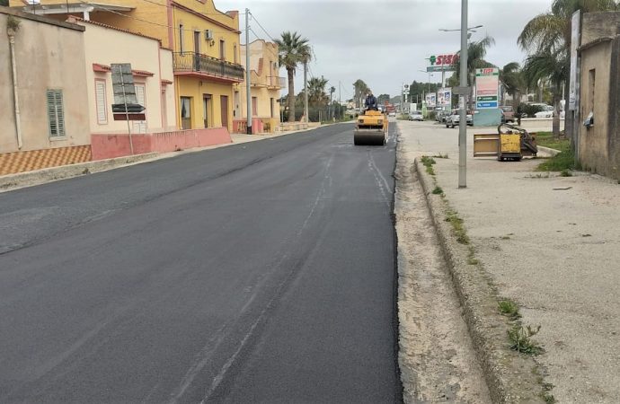 Marsala, prosegue il rifacimento del manto stradale in diverse zone del territorio comunale