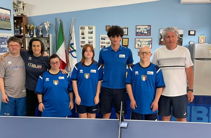 Sport: concluso a Mazara il raduno della nazionale Italiana FISDIR di tennis tavolo categoria C21
