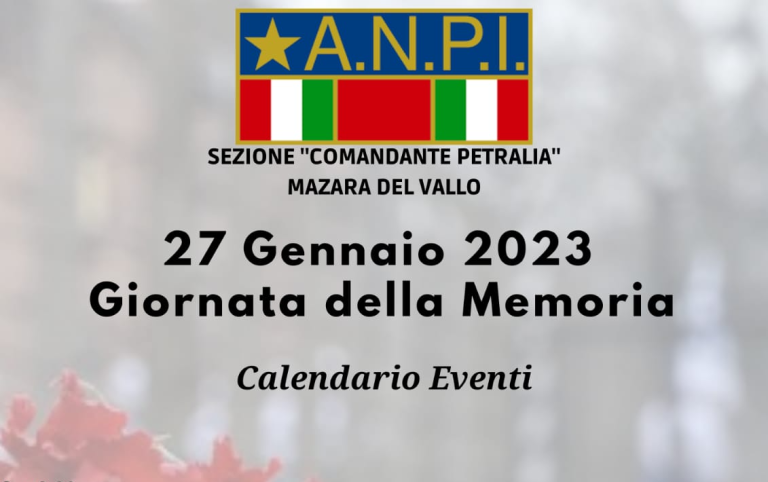 Giornata della Memoria, la sezione Anpi “Comandante Petralia” sarà presente ad alcune iniziative