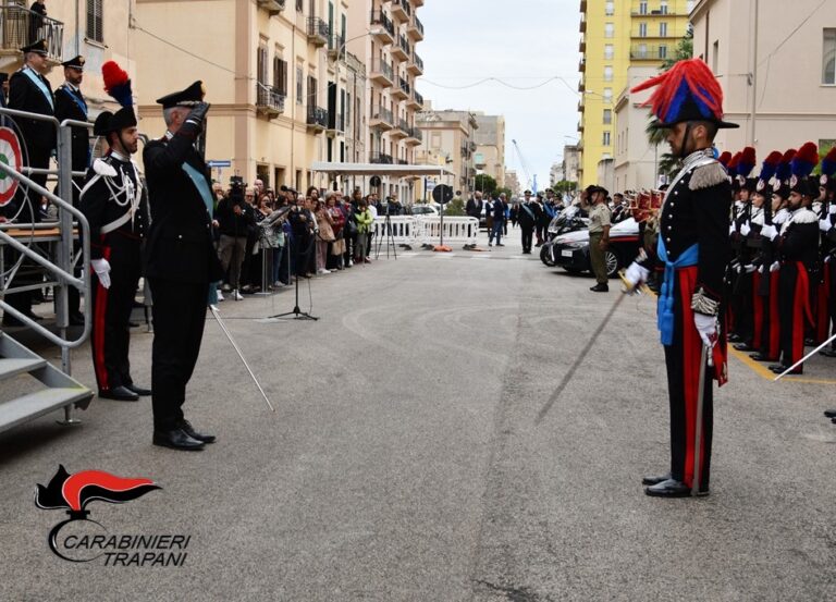 Trapani, celebrato il 209° anniversario dell’Arma dei Carabinieri